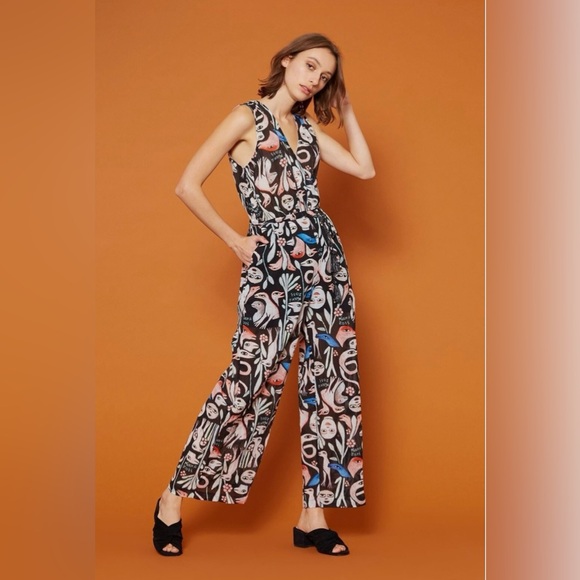 gorman x Mirka Mora Rare Night Creatures Jumpsuit Size 10 - Picture 1 of 8